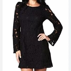 Miss Me black Whimsigoth Office Siren Dark Fairy holiday open sheer Dress size S